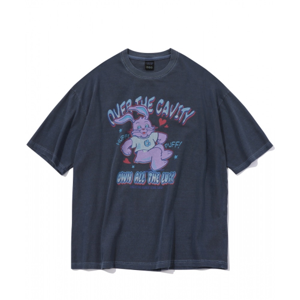 CPGN スタジオハフホッピーピグメントショートスリーブ T シャツダークブルー