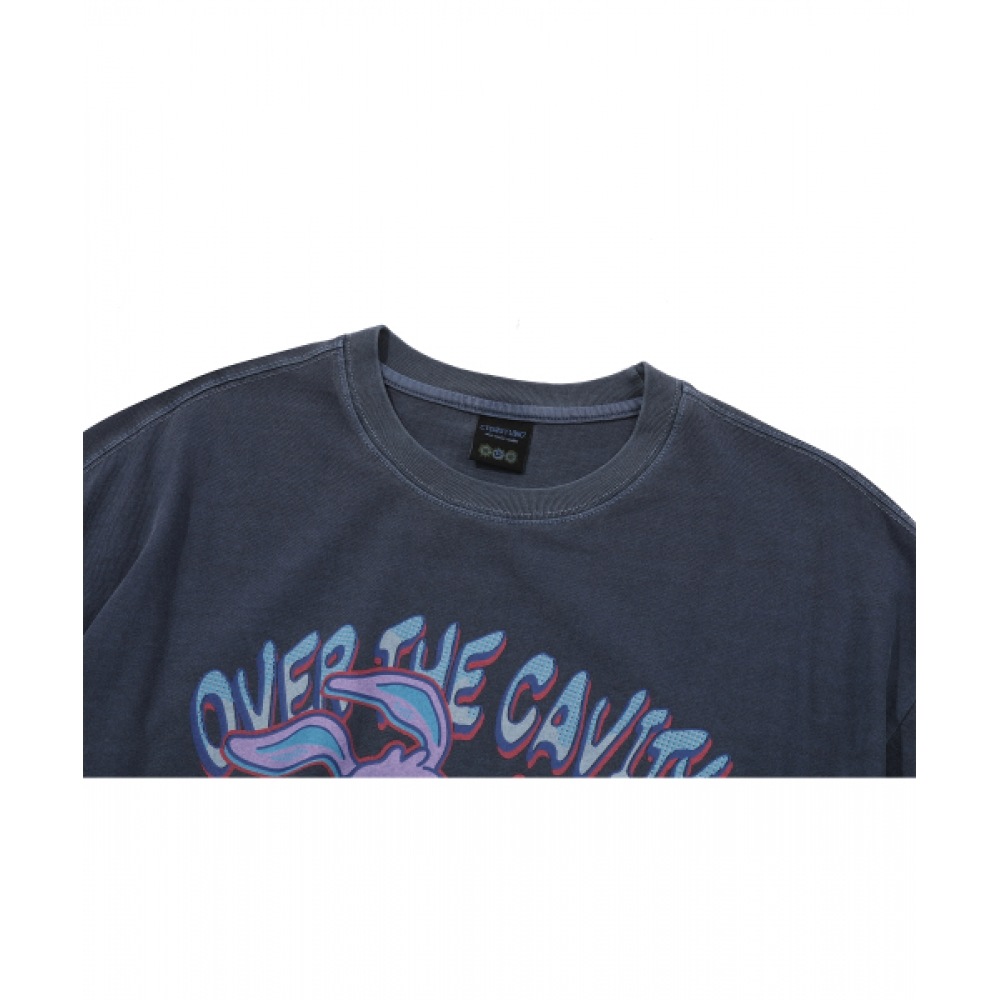 CPGN スタジオハフホッピーピグメントショートスリーブ T シャツダークブルー