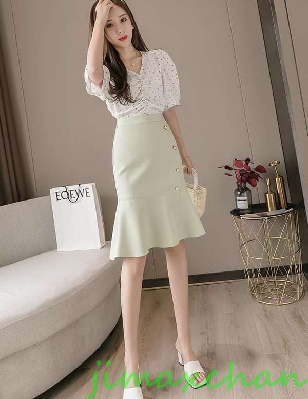 サマー　/ペプラムスカート　ガウンワンピース ミディアム丈 ミモレ丈　レディース　ミディアム丈 　無地　タイトスカートキシスカート　フレア　フォーマル　マーメイドラインスカート