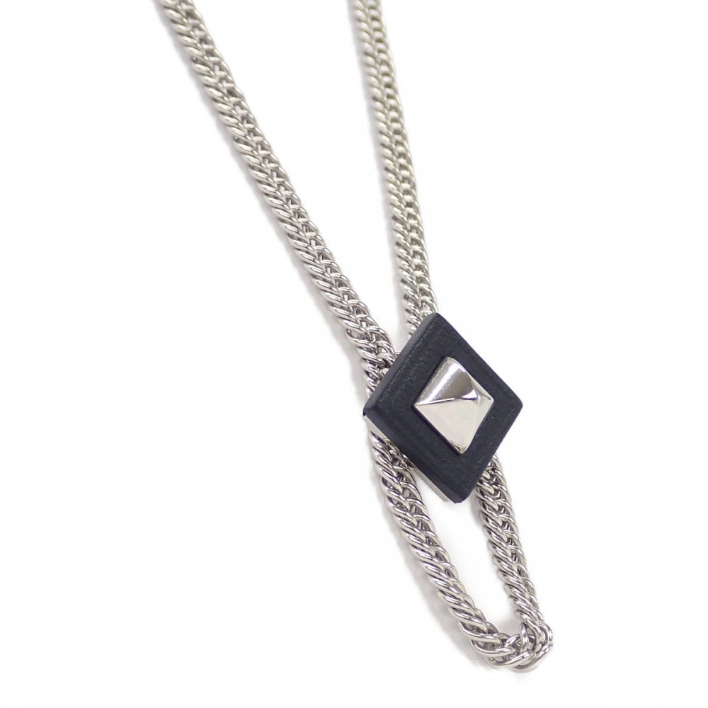 エケストルPM ネックレス GP レザー シルバー レディース【Aランク】 エケストルPM ネックレス GP レザー シルバー レディース【Aランク】