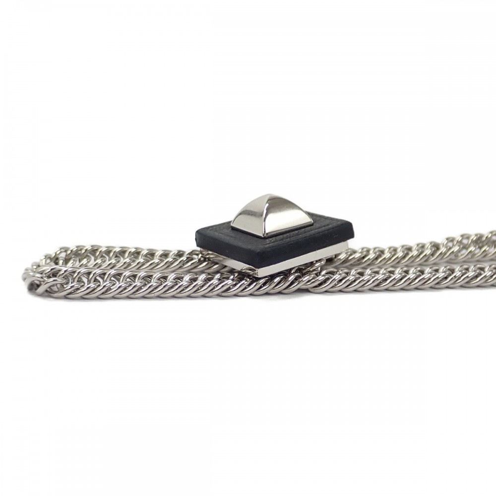 エケストルPM ネックレス GP レザー シルバー レディース【Aランク】 エケストルPM ネックレス GP レザー シルバー レディース【Aランク】