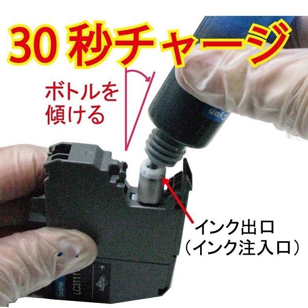 ブラザー LC3111用詰め替えインク 4色X 60ml ICチップリセッターセット ブラザー LC3111用詰め替えインク 4色X 60ml ICチップリセッターセット