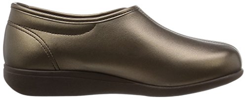 [快歩主義] 介護シューズ 軽量 転倒予防 リハビリ 幅広3E KHS L011 レディース ブロンズスムース 23.5 cm 3E