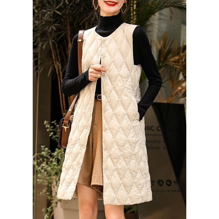 キルティングベストロングレディース中綿ベスト丸首キルティングコート中綿コートノーカラーキルト中綿インナーベストライナーベストダウン風薄軽量秋冬トップス大人カジュアルあたっか防寒無地304050