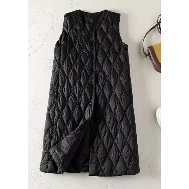キルティングベストロングレディース中綿ベスト丸首キルティングコート中綿コートノーカラーキルト中綿インナーベストライナーベストダウン風薄軽量秋冬トップス大人カジュアルあたっか防寒無地304050