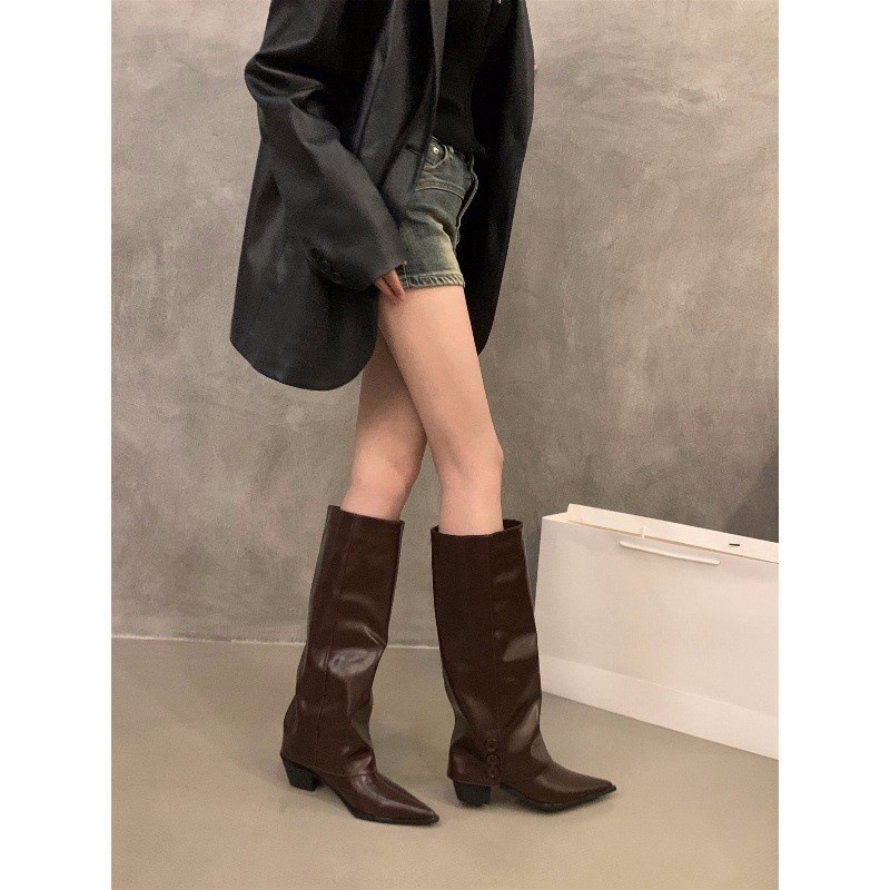 【急速発送】スエード調靴 黒 スエード マーディンブーツ ーシューズ ハイヒールブーツ ブーツ レディース ロングブーツ 冬 新作