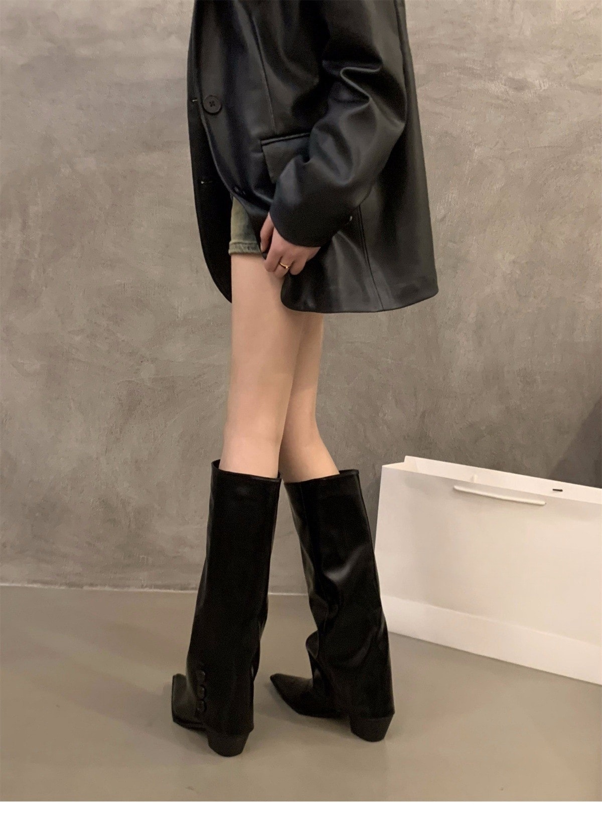 【急速発送】スエード調靴 黒 スエード マーディンブーツ ーシューズ ハイヒールブーツ ブーツ レディース ロングブーツ 冬 新作