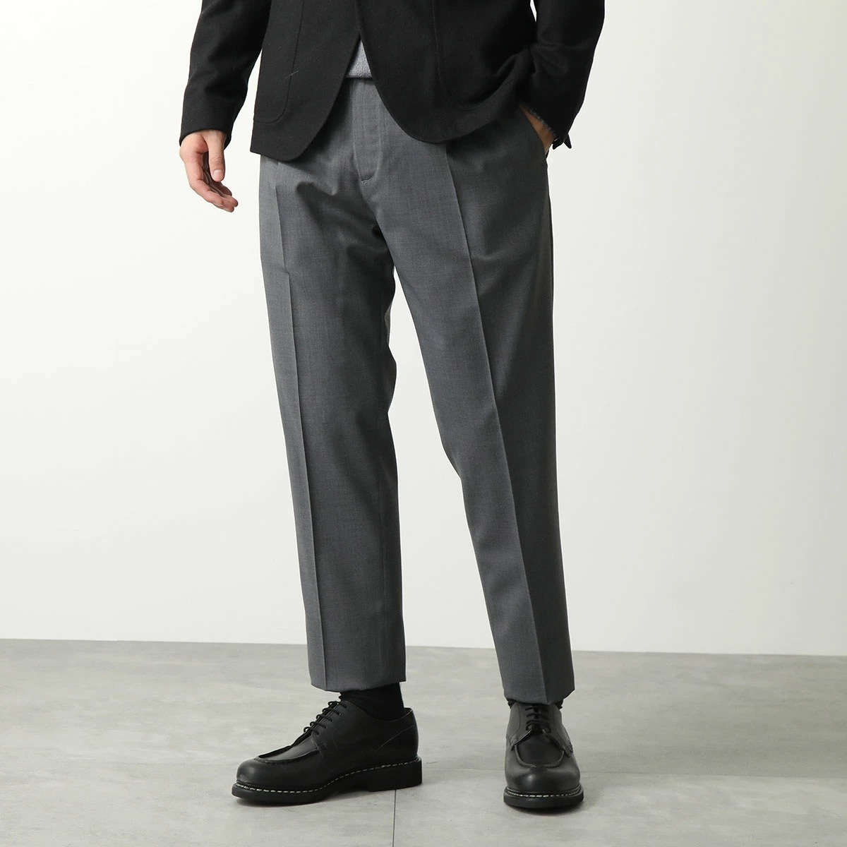 BRIGLIA 1949 ブリリア テーパードパンツ WIMBLEDONS 423100 メンズ イージーパンツ センタープレス ウールブレンド カラー4色