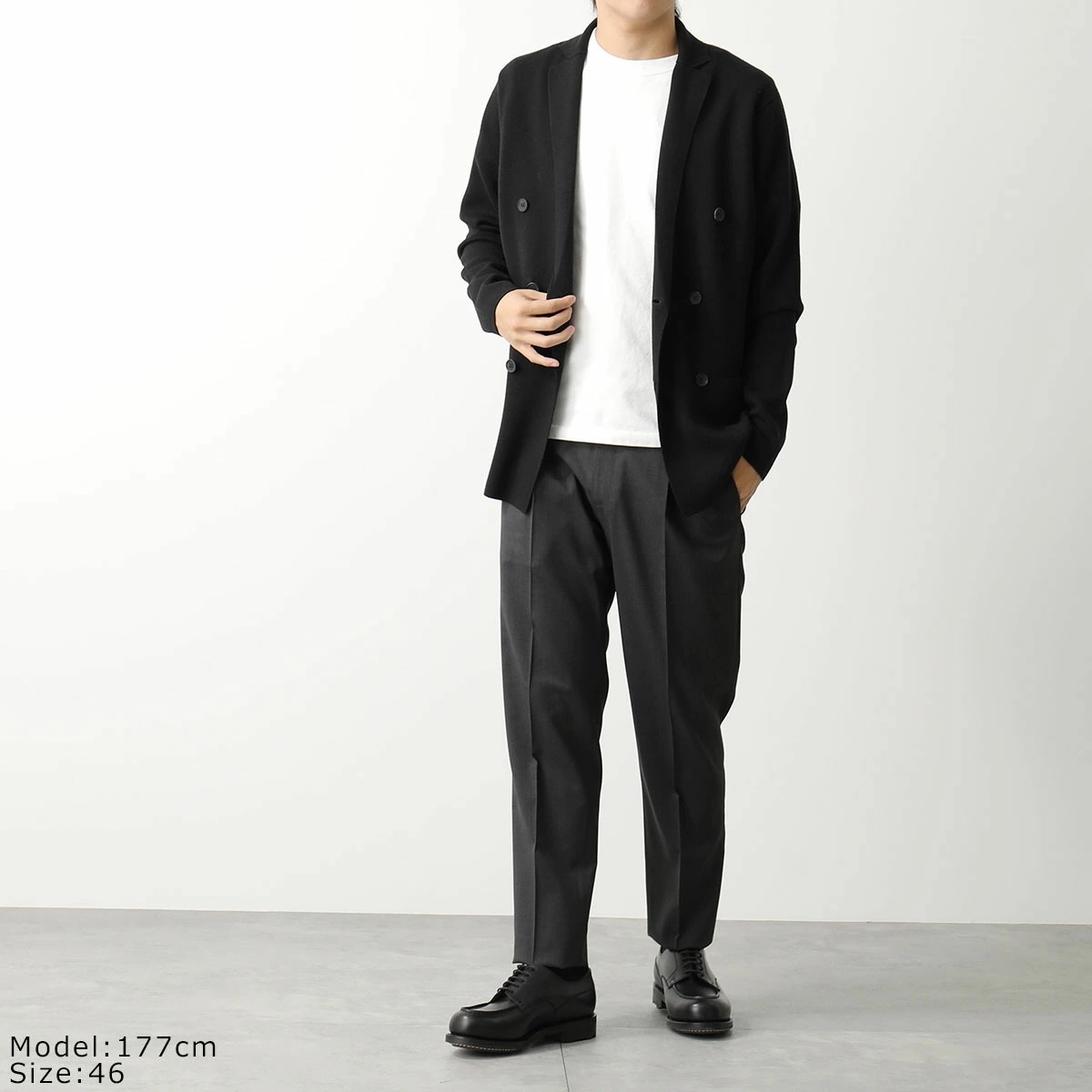 BRIGLIA 1949 ブリリア テーパードパンツ WIMBLEDONS 423100 メンズ イージーパンツ センタープレス ウールブレンド カラー4色