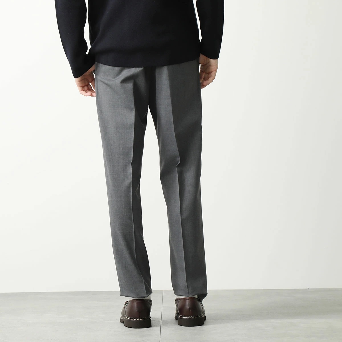 BRIGLIA 1949 ブリリア テーパードパンツ WIMBLEDONS 423100 メンズ イージーパンツ センタープレス ウールブレンド カラー4色