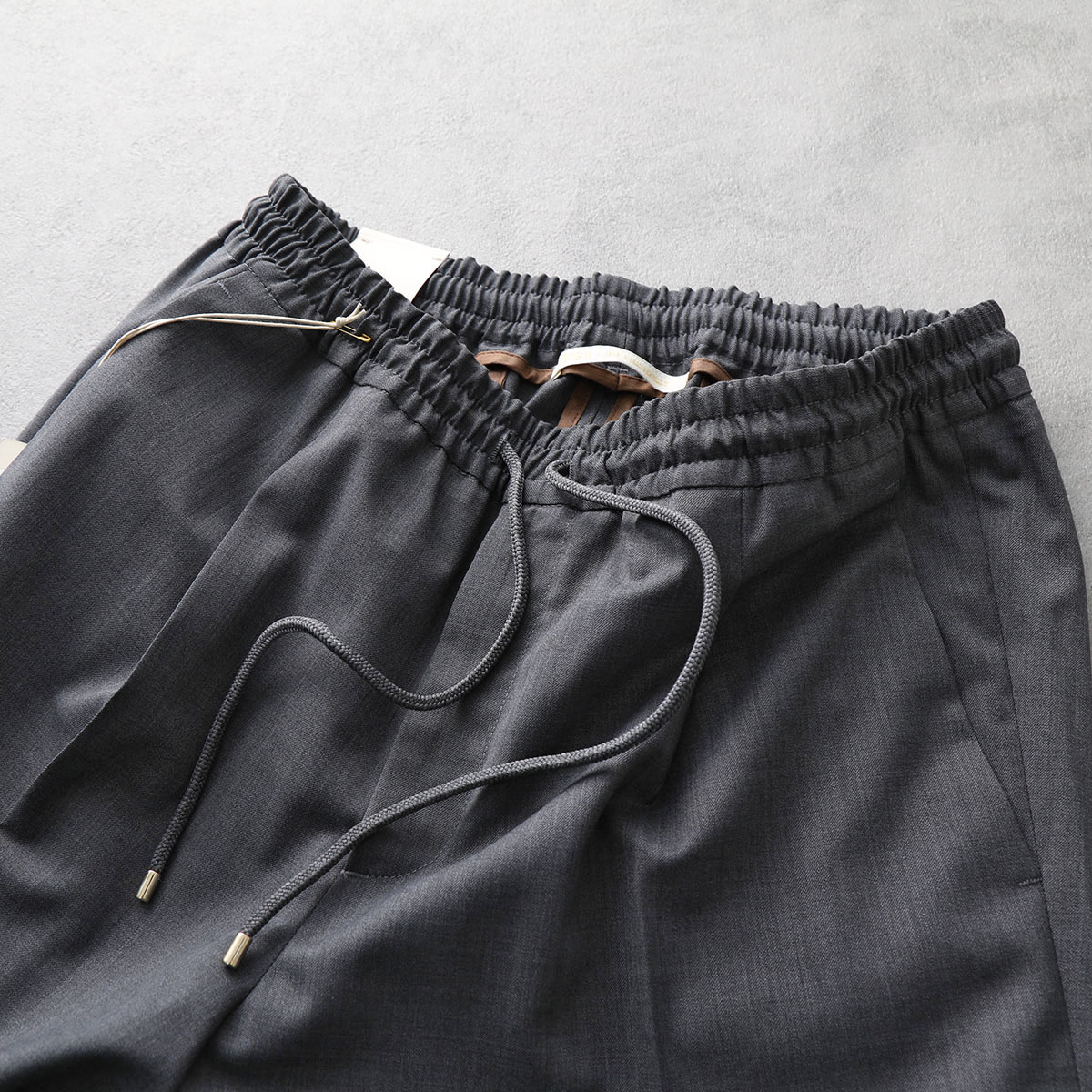 BRIGLIA 1949 ブリリア テーパードパンツ WIMBLEDONS 423100 メンズ イージーパンツ センタープレス ウールブレンド カラー4色