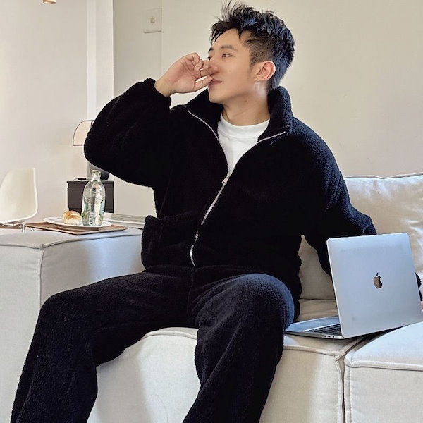 ルームウェア・パジャマ ko Qoo10] スリープウェア 冬 コーラル・ベルベット