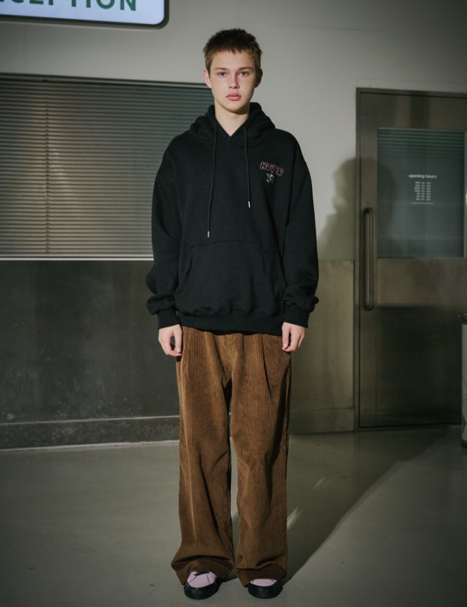 DTP ハーバー ホエール フーディー ブラック　UNISEX