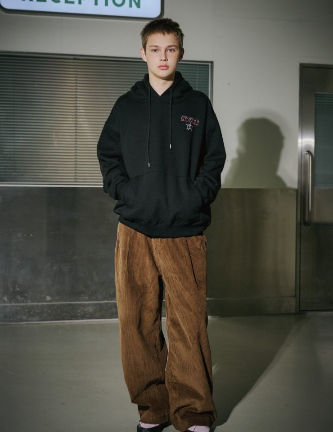 DTP ハーバー ホエール フーディー ブラック　UNISEX