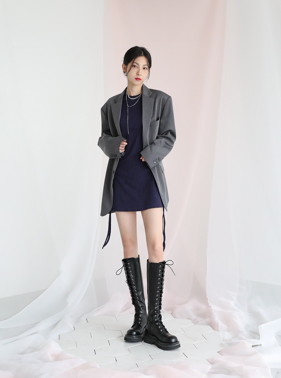 AVANDRESS Rancy Rain Mini Dress 女性ワンピース AVANDRESS]韓国スタイルRancy Rain Mini Dress その他