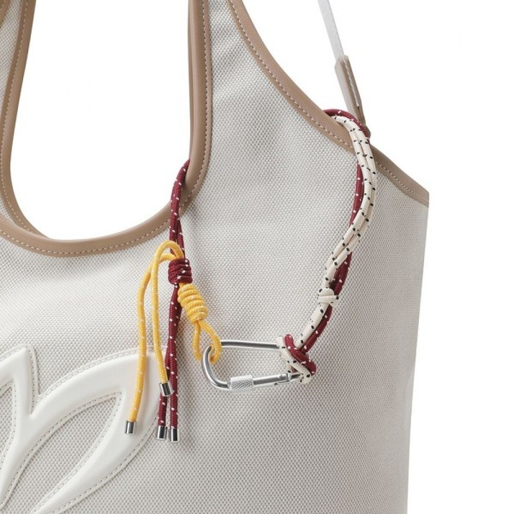 [マスターバニー] レディースカラーラインロゴビッグショッパーボストンバッグ