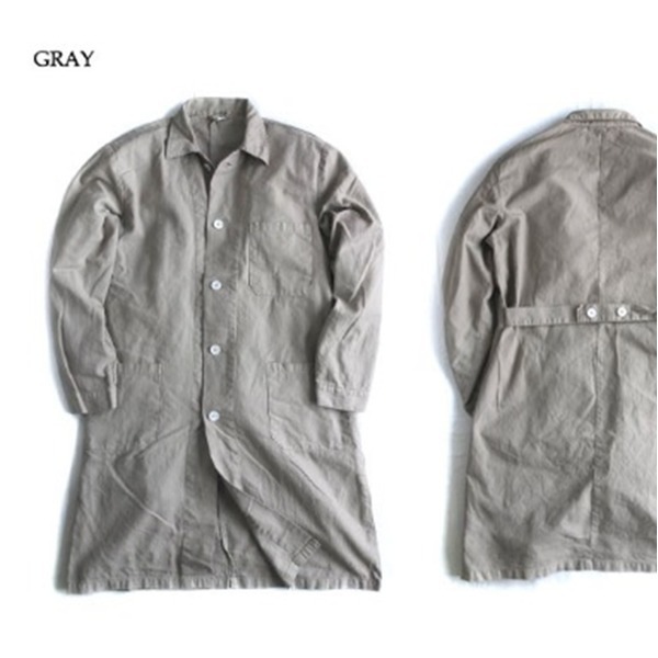 チェコワークコートレプリカ染め グレー 47サイズ(メンズM) チェコワークコートレプリカ染め グレー 47サイズ(メンズM)