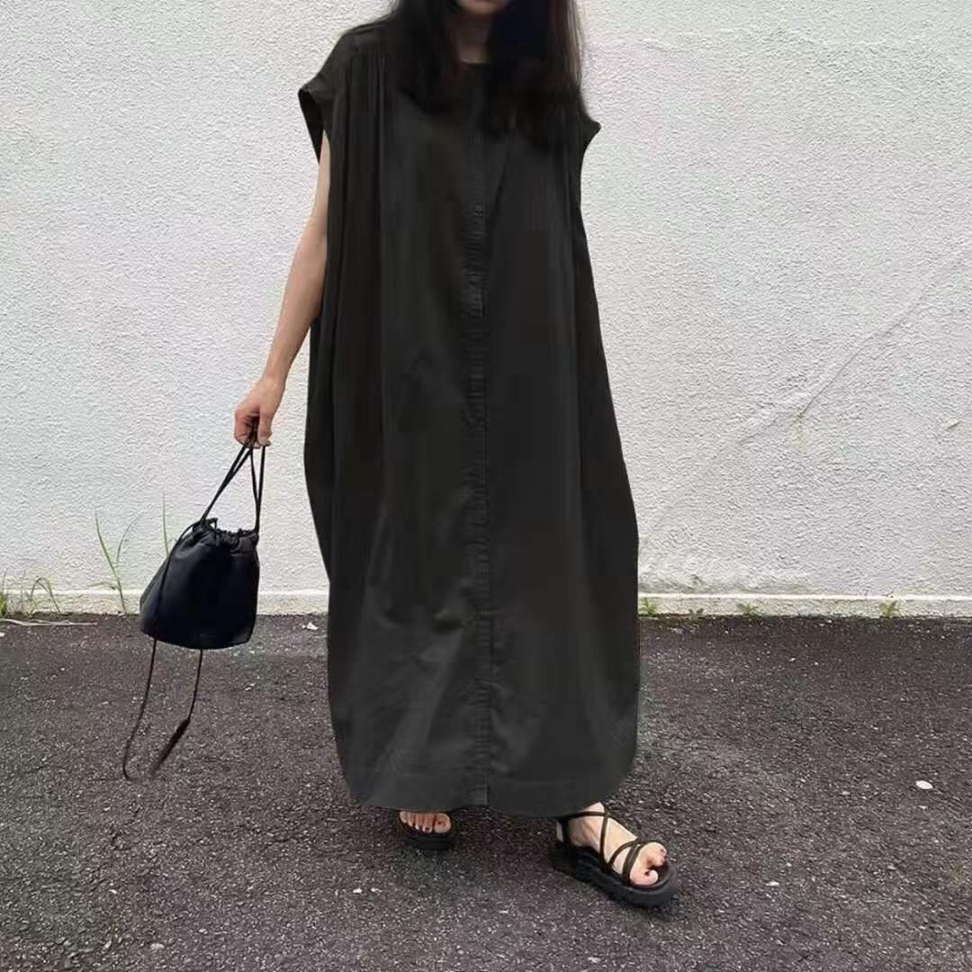 レディース ワンピース シャツワンピ マキシ 半袖 Uネック ラウンドネック オーバーサイズ フェミニン ストリート ボタン かわいい 大人可愛い きれいめ シンプル カジュアル おしゃれ レトロ レディース ワンピース シャツワンピ マキシ 半袖 Uネック ラウンドネック オーバーサイズ フェミニン ストリート ボタン かわいい 大人可愛い きれいめ シンプル カジュアル おしゃれ レトロ