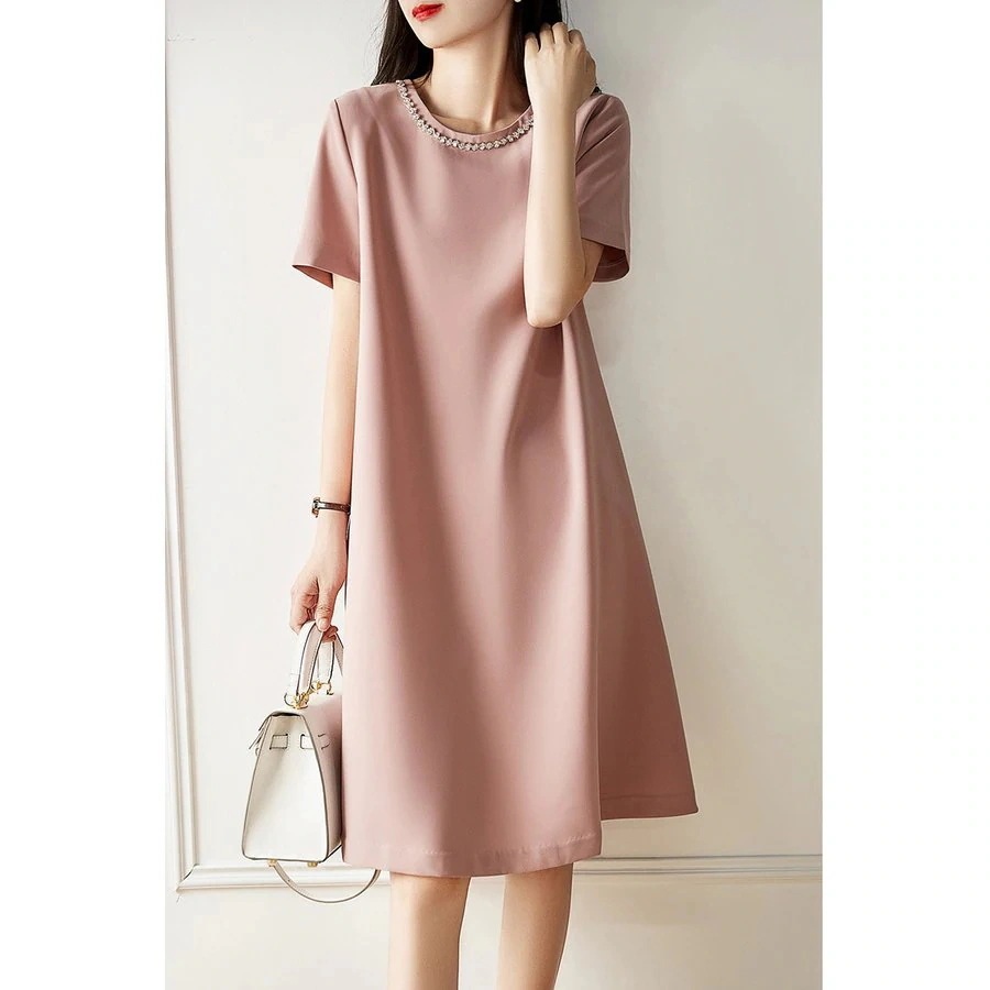 ワンピース レディース 40代 きれいめ 膝丈ワンピース 新作 半袖ワンピース 黒 チュニック Aラインスカートオシャレ韓国風 大人 通勤L ゆったり 30代 ワンピース レディース 40代 きれいめ 膝丈ワンピース 新作 半袖ワンピース 黒 チュニック Aラインスカートオシャレ韓国風 大人 通勤L ゆったり 30代