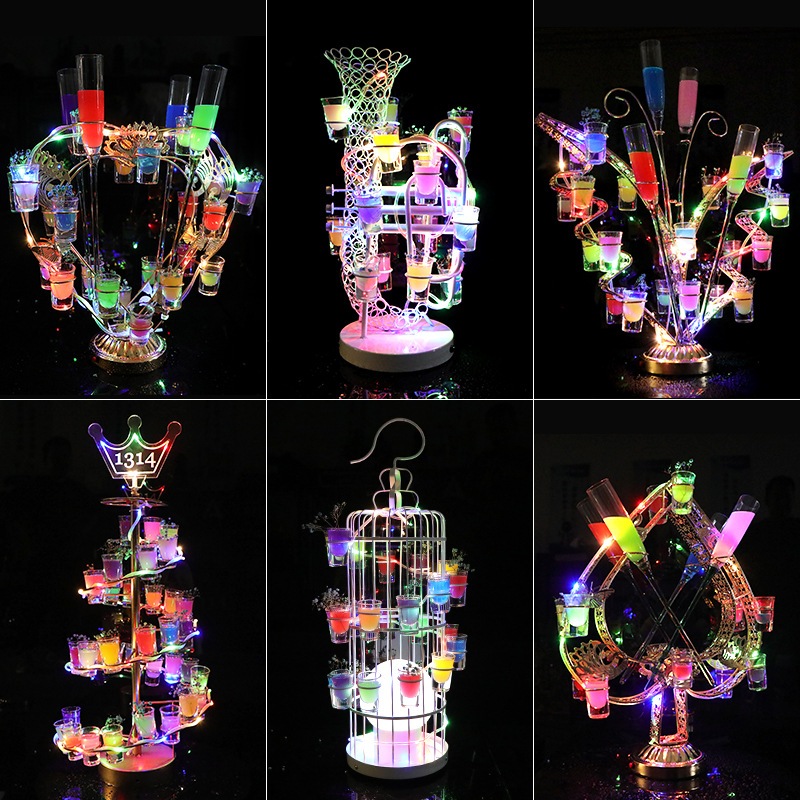 カクテル弾丸1杯のバーktvパーティーインターネットセレブセレブセレブバーハート型装置充電照明カップホルダー カクテル弾丸1杯のバーktvパーティーインターネットセレブセレブセレブバーハート型装置充電照明カップホルダー