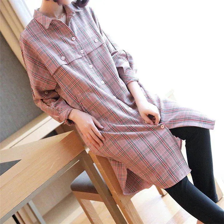 カジュアル 膝丈ワンピース チェック シャツ レディース ボタン止め ゆる シャツワンピース 前開き カジュアル 膝丈ワンピース チェック シャツ レディース ボタン止め ゆる シャツワンピース 前開き