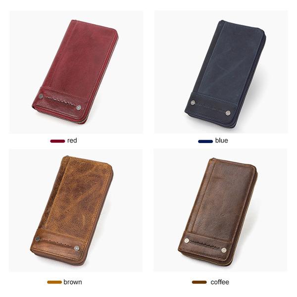 新調したい財布 財布 メンズ長財布 ウォレット 本革 ラウンドファスナー ロングウォレット 牛革 高級 大容量 小銭入れ レザー 多機能 春財布 福財布 無地 福袋