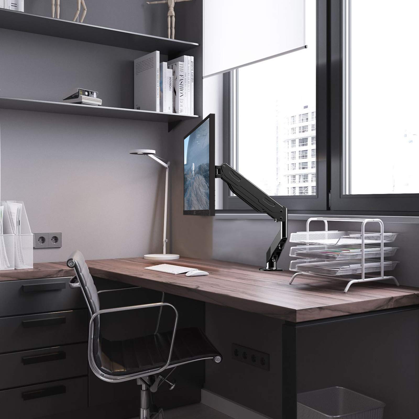 モニター アーム 液晶ディスプレイ アーム ガススプリング式 ガス圧式 モニタースタンド17~32インチ対応 最大耐荷重10kg 黒い MD81 26991 モニター アーム 液晶ディスプレイ アーム ガススプリング式 ガス圧式 モニタースタンド17~32インチ対応 最大耐荷重10kg 黒い MD81 26991