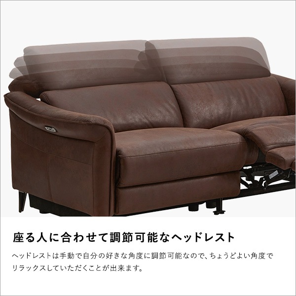 2人掛け レーザーファブリック 電動リクライニングソファ【Julio-フリオ-】 2人掛け レーザーファブリック 電動リクライニングソファ【Julio-フリオ-】