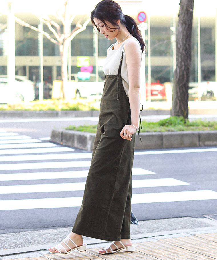 バックレースアップ ツイル オールインワン キャミソール ワイド サロペットパンツ レディース 大きいサイズ ゆったり M L LL 3L 4L 春 夏 秋 マタニティ キャミオールインワン バックレースアップ ツイル オールインワン キャミソール ワイド サロペットパンツ レディース 大きいサイズ ゆったり M L LL 3L 4L 春 夏 秋 マタニティ キャミオールインワン