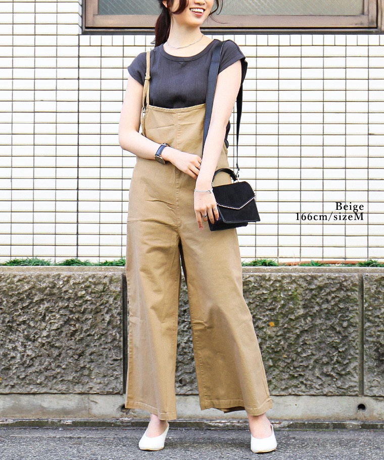 バックレースアップ ツイル オールインワン キャミソール ワイド サロペットパンツ レディース 大きいサイズ ゆったり M L LL 3L 4L 春 夏 秋 マタニティ キャミオールインワン バックレースアップ ツイル オールインワン キャミソール ワイド サロペットパンツ レディース 大きいサイズ ゆったり M L LL 3L 4L 春 夏 秋 マタニティ キャミオールインワン