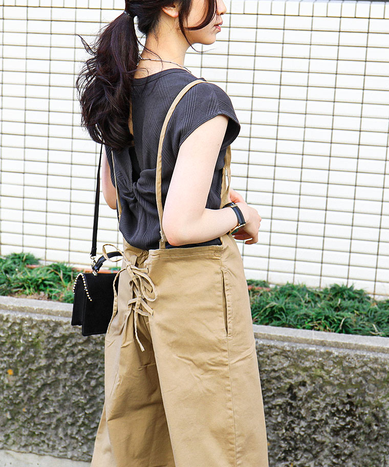 バックレースアップ ツイル オールインワン キャミソール ワイド サロペットパンツ レディース 大きいサイズ ゆったり M L LL 3L 4L 春 夏 秋 マタニティ キャミオールインワン バックレースアップ ツイル オールインワン キャミソール ワイド サロペットパンツ レディース 大きいサイズ ゆったり M L LL 3L 4L 春 夏 秋 マタニティ キャミオールインワン