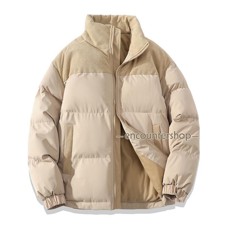 万能流行感 中綿ジャケット メンズ ダウンジャケット 立ち襟 オフィス 配色切り替え 厚手 上品 アウトドア 防寒 暖かい 体型カバー