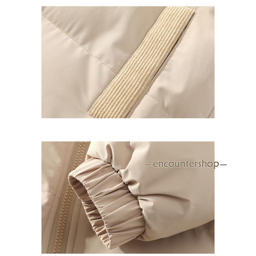 万能流行感 中綿ジャケット メンズ ダウンジャケット 立ち襟 オフィス 配色切り替え 厚手 上品 アウトドア 防寒 暖かい 体型カバー