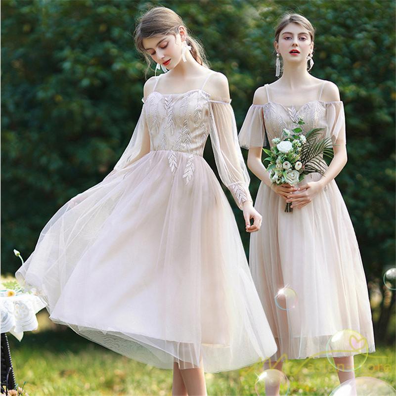 【即納】パーティードレスドレス結婚式ミモレ丈フォーマルワンピースレース袖あり同窓会謝恩会披露宴成人式二次会スカート綺麗 【即納】パーティードレスドレス結婚式ミモレ丈フォーマルワンピースレース袖あり同窓会謝恩会披露宴成人式二次会スカート綺麗