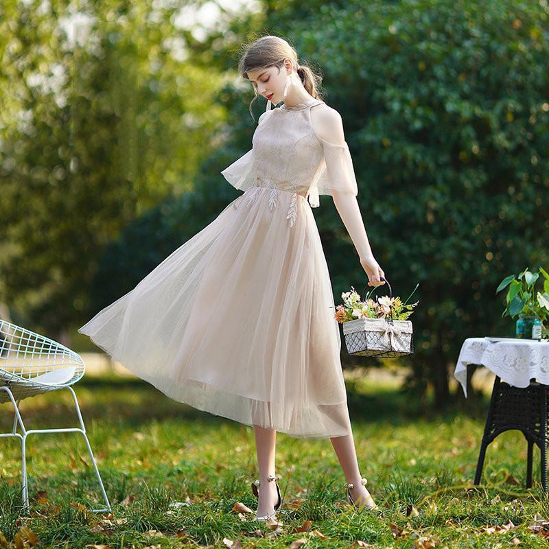 【即納】パーティードレスドレス結婚式ミモレ丈フォーマルワンピースレース袖あり同窓会謝恩会披露宴成人式二次会スカート綺麗 【即納】パーティードレスドレス結婚式ミモレ丈フォーマルワンピースレース袖あり同窓会謝恩会披露宴成人式二次会スカート綺麗