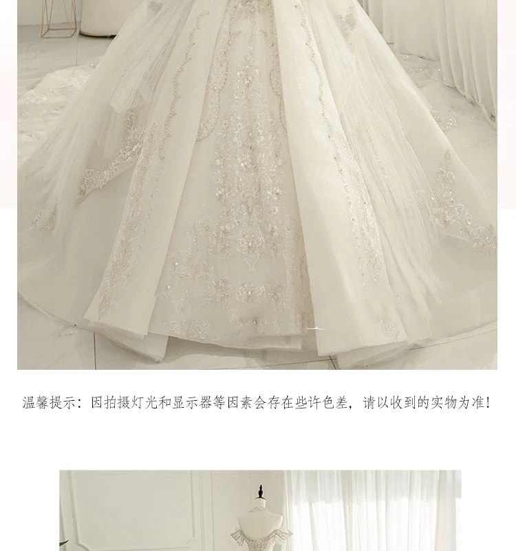 ワンショルダーウェディングドレス2024花嫁重工業ラージテールホワイト主糸 ワンショルダーウェディングドレス2024花嫁重工業ラージテールホワイト主糸