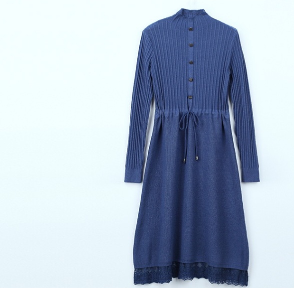 秋冬ロングワンピース 裾レースニットワンピース Aラインスカート カジュアルガーリーワンピース スカート ワンピース プルオーバー オールインワン ロングスカート ニットスカート 膝上 ロング 秋冬ロングワンピース 裾レースニットワンピース Aラインスカート カジュアルガーリーワンピース スカート ワンピース プルオーバー オールインワン ロングスカート ニットスカート 膝上 ロング