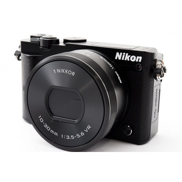 【中古】ニコン Nikon J5 ブラック レンズキット SDカード付き microSDカード付き