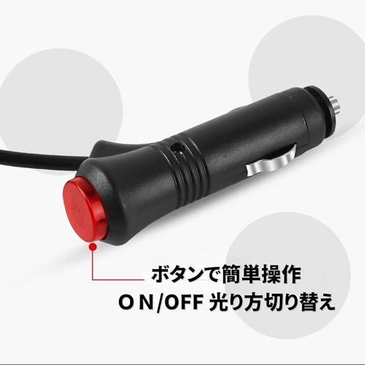 パトランプ 回転 灯 LED 36 警告 小型 ライト 緊急 車両 点滅 信号 非常 用 安全 誘導(ブルー)