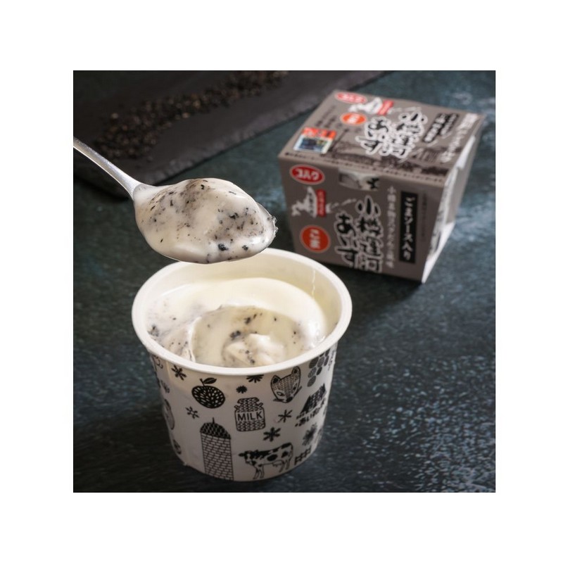 長沼あいす 小樽運河あいす ごま 100ml×24個アイスミルク アイス 小樽名物 コハクだんご 風味 胡麻 ごまアイス ご当地 デザート スイーツ まとめ買い