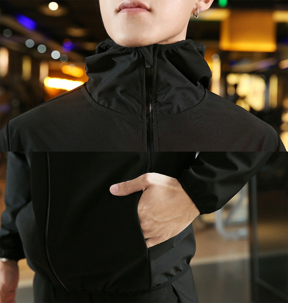 Newサウナスーツ フード付き 上下セット k285 (送料無料) 大量発汗 メンズ レディース ダイエット トレーニングウェア スポーツウェア 減量 スポーツジムウェア おしゃれ ダイエッ Newサウナスーツ フード付き 上下セット k285 (送料無料) 大量発汗 メンズ レディース ダイエット トレーニングウェア スポーツウェア 減量 スポーツジムウェア おしゃれ ダイエッ