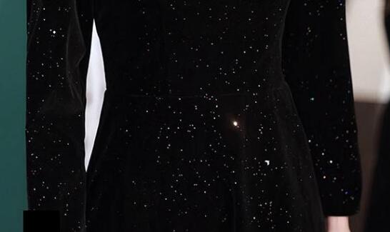 ドレス 大人 ピアノ 発表会 ロング丈 キラキラ ぽっちゃり 大きいサイズ イブニングドレス 演奏会 ピアノ発表会 袖付き ワンピース 二次会 女子会 誕生日会 大人可愛い SS-3L