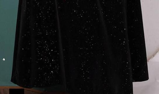 ドレス 大人 ピアノ 発表会 ロング丈 キラキラ ぽっちゃり 大きいサイズ イブニングドレス 演奏会 ピアノ発表会 袖付き ワンピース 二次会 女子会 誕生日会 大人可愛い SS-3L