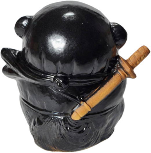 忍者狸 黒 5号 (ドローン) (忍者たぬき・忍者狸・置物・たぬき・インテリア・陶器・タヌキ・オブジェ・忍者・くノ一・ドロン・手裏剣・NT-001B) 忍者狸 黒 5号 (ドローン) (忍者たぬき・忍者狸・置物・たぬき・インテリア・陶器・タヌキ・オブジェ・忍者・くノ一・ドロン・手裏剣・NT-001B)