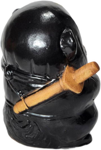 忍者狸 黒 5号 (ドローン) (忍者たぬき・忍者狸・置物・たぬき・インテリア・陶器・タヌキ・オブジェ・忍者・くノ一・ドロン・手裏剣・NT-001B) 忍者狸 黒 5号 (ドローン) (忍者たぬき・忍者狸・置物・たぬき・インテリア・陶器・タヌキ・オブジェ・忍者・くノ一・ドロン・手裏剣・NT-001B)