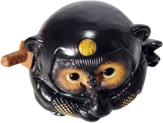 忍者狸 黒 5号 (ドローン) (忍者たぬき・忍者狸・置物・たぬき・インテリア・陶器・タヌキ・オブジェ・忍者・くノ一・ドロン・手裏剣・NT-001B) 忍者狸 黒 5号 (ドローン) (忍者たぬき・忍者狸・置物・たぬき・インテリア・陶器・タヌキ・オブジェ・忍者・くノ一・ドロン・手裏剣・NT-001B)