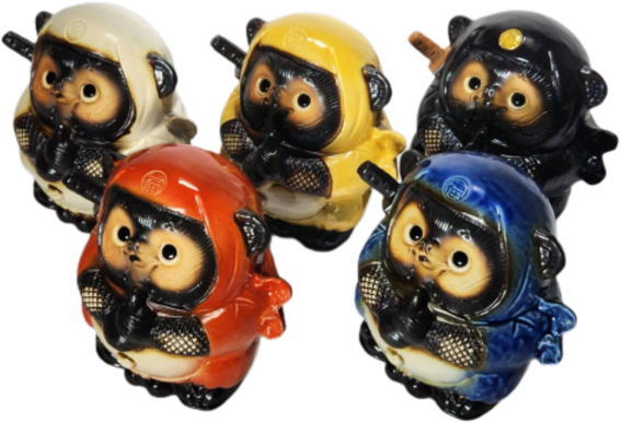 忍者狸 黒 5号 (ドローン) (忍者たぬき・忍者狸・置物・たぬき・インテリア・陶器・タヌキ・オブジェ・忍者・くノ一・ドロン・手裏剣・NT-001B) 忍者狸 黒 5号 (ドローン) (忍者たぬき・忍者狸・置物・たぬき・インテリア・陶器・タヌキ・オブジェ・忍者・くノ一・ドロン・手裏剣・NT-001B)