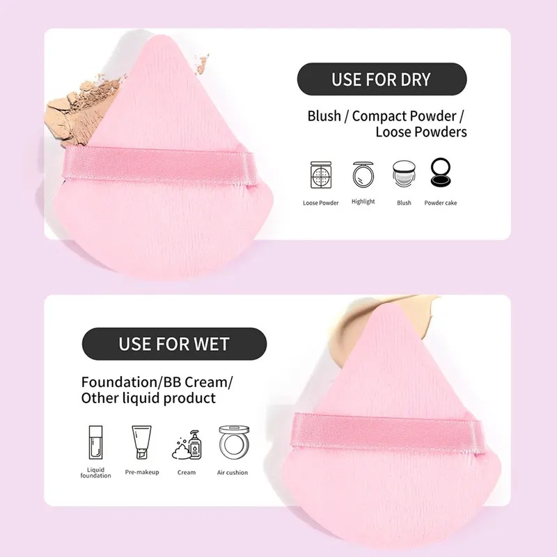 MALANGE-メイクブラシセット,カブキファンデーション,パウダー,コンシーラー,アイシャドウ,アイブロウブラシ,ミニトライアングルパフ,ピンク,20個