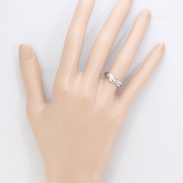 ホワイトゴールドK14ダイヤモンドリング K14ホワイトゴールドダイヤモンドペアリング(RFR680-001)|TSUTSUMI