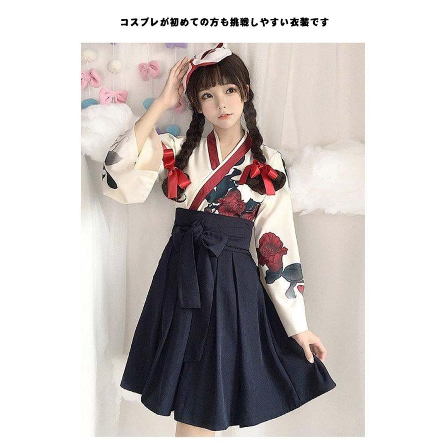 [超激安]9月更新巫女服 巫女 着物 浴衣 和服 和装 エロ コスプレ衣装 ハロウィン コスプレ 仮装 レディース ２点セット ロリータ コスプレ 和風 花柄 ロング